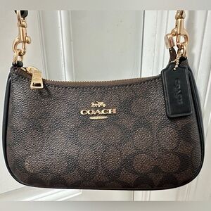 Coach Signature Brown Crossbody Bag
